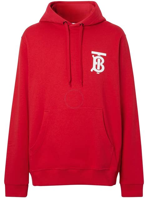 burberry hoodie red